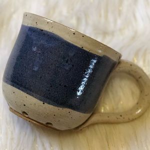 Pottery Clay blue Gray Pots Mug